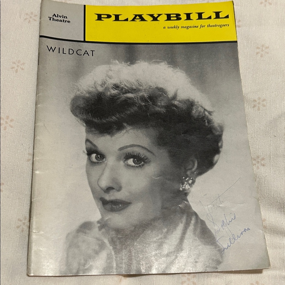 Playbill 'Wildcat' Vintage Theatre Program - Yellow & Black Cover